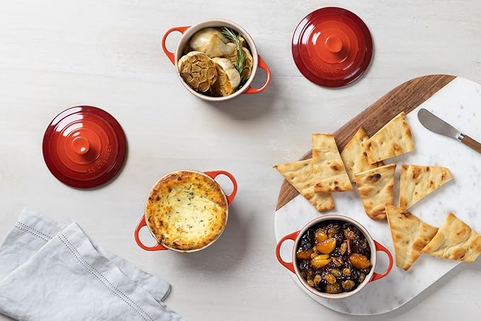 Le Creuset Stoneware Mini Round Cocotte, 8 oz., Oyster