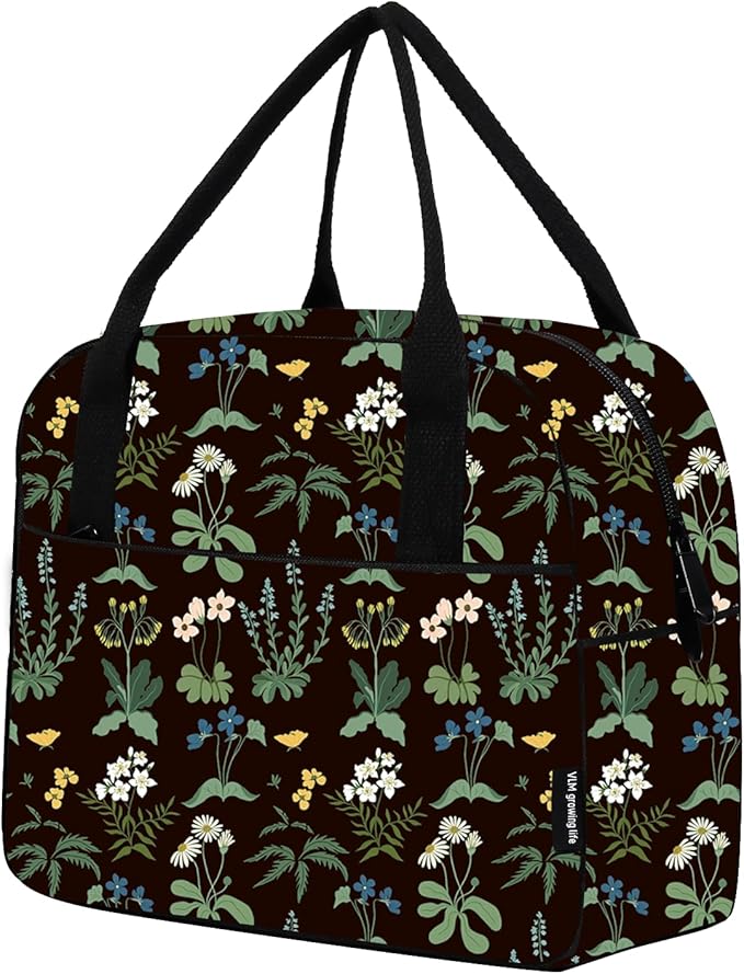 VLM Lunch Bag,Lunch Box for Women Men,Reusable Insulated Lunch Tote,Small Leakproof Cute Lunch Cooler with High Capacity for Work,Picnic,Camping