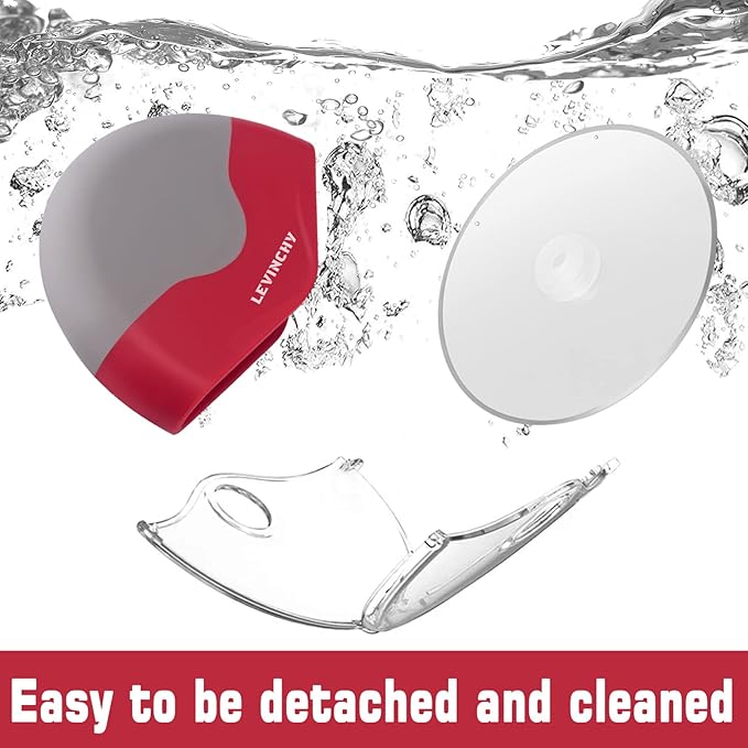 Pizza Cutter Wheel, Easy to Clean Detachable Slicer, Pizza Slicer Cutter, Premium Spuer Sharp Stainless Steel, with Protective Blade Guard, Large Size, Red