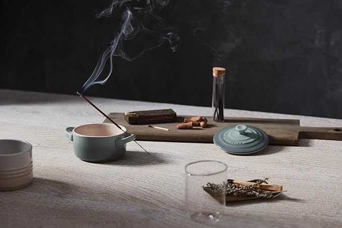 Le Creuset Stoneware Mini Round Cocotte, 8 oz., Sea Salt