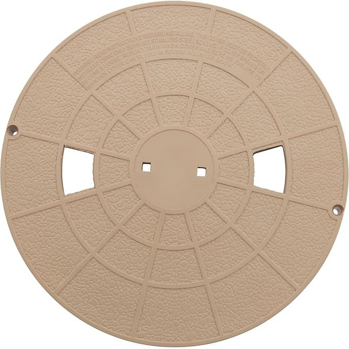 Pentair 516216 Tan Deck Lid Replacement Bermuda Gunite and Vinyl Liner Skimmer