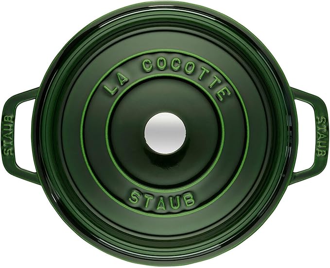 Staub 5.5 Quart Round Cocotte, Basil