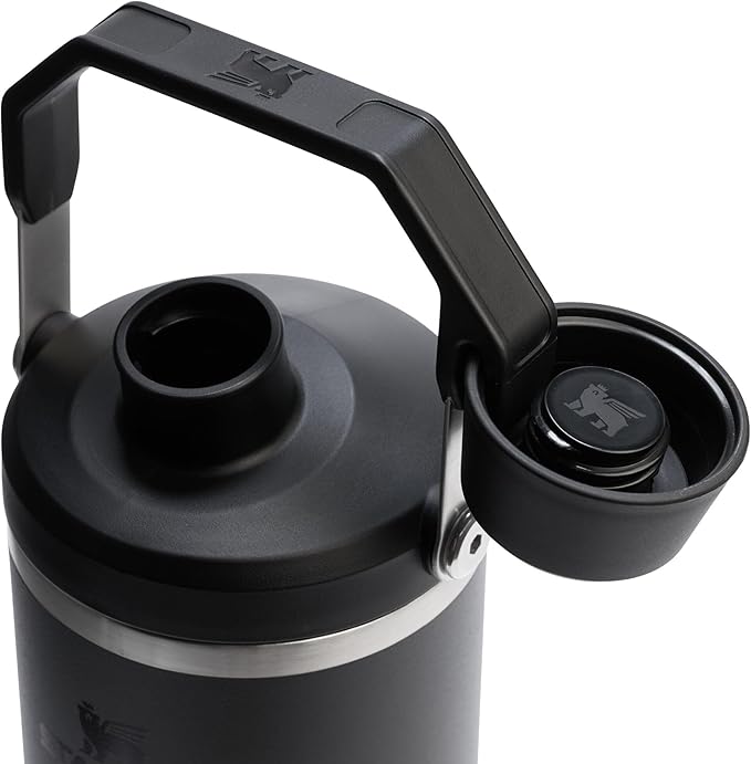 Stanley IceFlow 2.0 Fast Flow Tumbler with Handle 40 oz | Twist On Angled Spout Lid | Leakproof Water Bottle | Insulated Stainless Steel | BPA-Free | Black 2.0