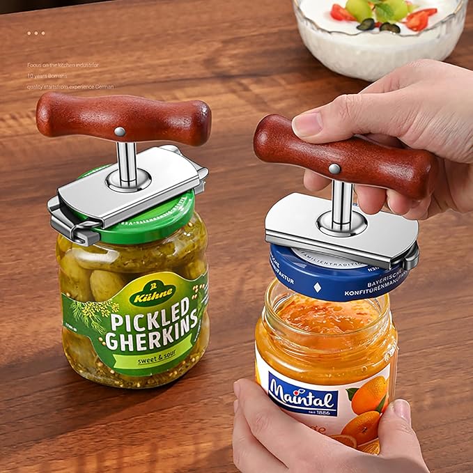 Jar Opener for Weak Hands,Jar Opener for Seniors with Arthritis,Easily Open the Jar with A Simple Twist,Good Gifts for Children and Women (Brown)