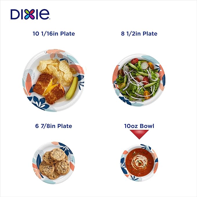 Dixie Paper Bowls, 10 Ounce, 144 Count | Paper