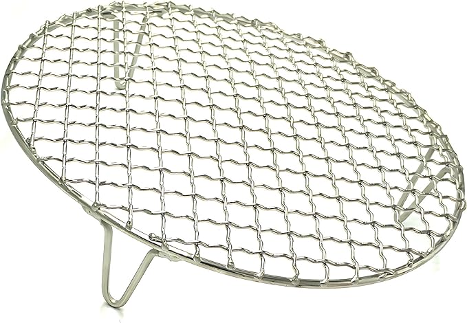Dia 12" X 2" Height Multi-Purpose Cross Wire Rack Round Steaming Cooling Stainless Steel Barbecue Racks/Grills/Pan Grate/Carbon Baking Net (305mm/12)