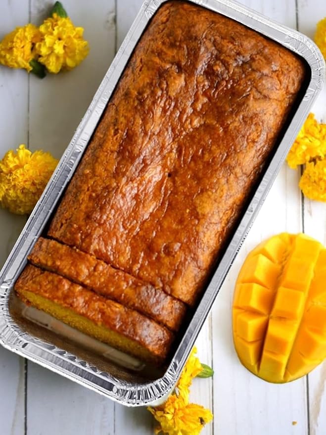 Disposable Loaf Pans with Lids, 50 Pack, 8.5x4.5" Bread Pans, Food Storage Containers, Heavy-duty 2lb Aluminum Loaf Pans, Pastry Boxes, Perfect for Baking Storing and Street Treats Takeout