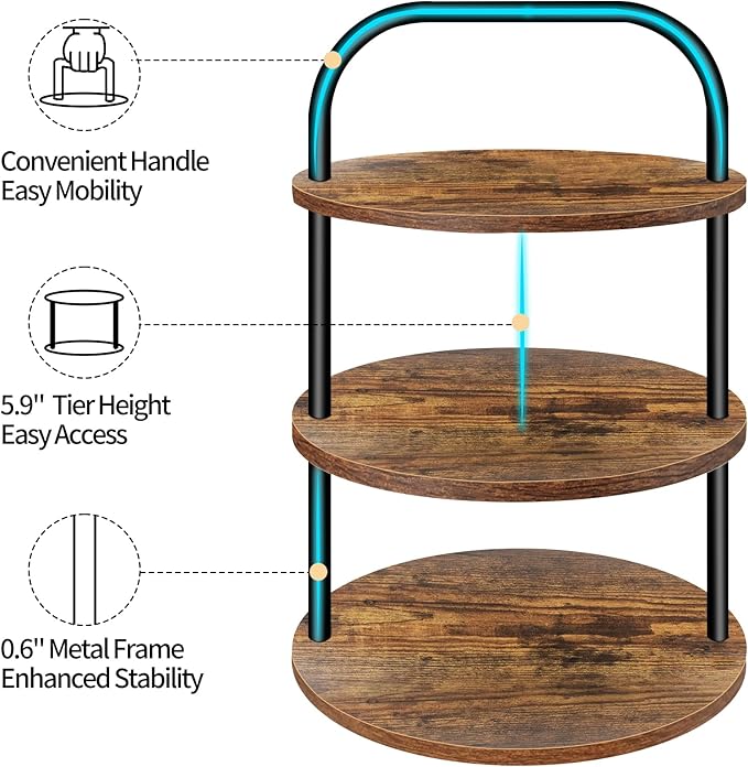 Cupcake Stand, Wooden Cupcake Stand for 50 Cupcakes 3 Tier Large Dessert Table Display Set Cupcake Tower Tiered Tray Stand Serving Tray for Party Supplies Vendor Display Farmhouse Decor