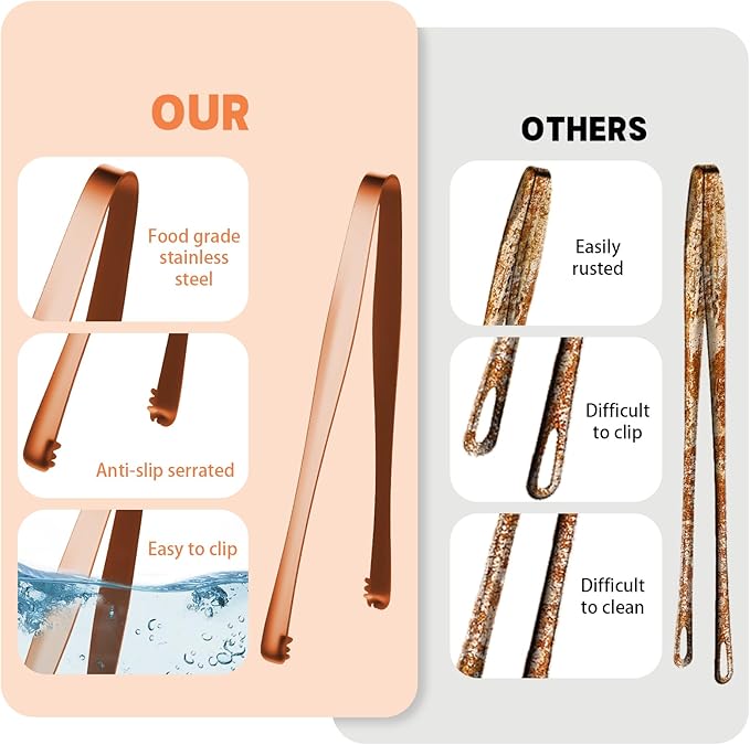 6 Pack Egg Chalaza Removal Tool Stainless Steel Toothed Tongs Egg Chalaza Remover Eggshell Fragment Remover Kitchen Tongs for Cooking Bakers Chefs Colorful Multipurpose Food Tong