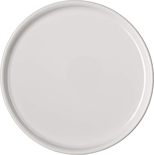 Carlisle FoodService Products Stadia Reusable Plastic Plate Salad Plate for Home and Restaurant, Melamine, 9 Inches, Greige