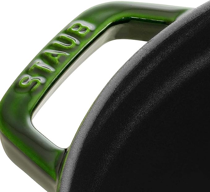 Staub Cast Iron 2.75-qt Round Cocotte - Basil, Made in France