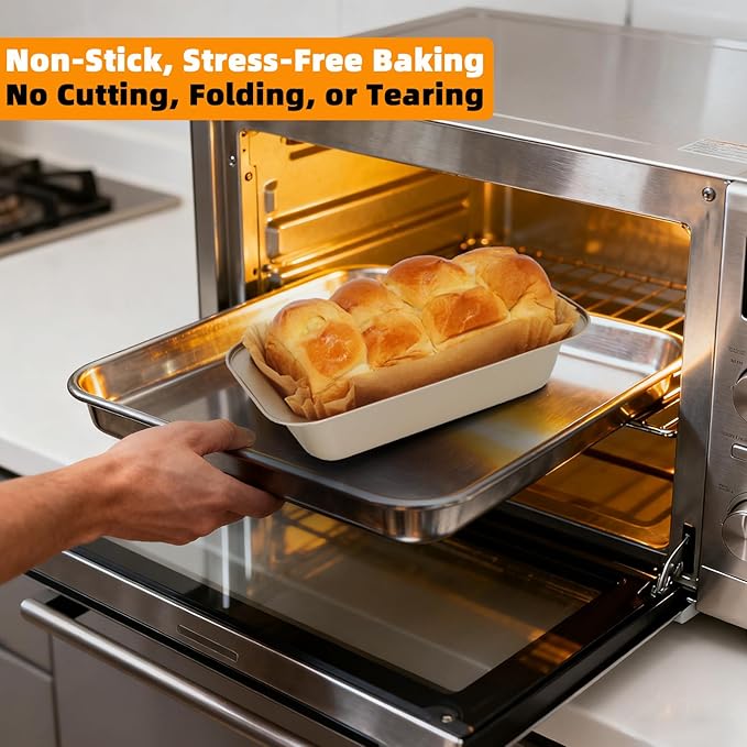 Loaf Pan Liners,160pcs Bread Pan Liners for Baking 9x5inch,Loaf Pans Parchment Liners,Non-Stick Disposable Parchment Paper for Loaf Pans