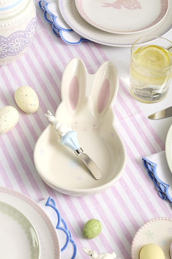 Oneida 898200 Bunny Hop 4-Piece Cheese Spreader Set, MultiColor