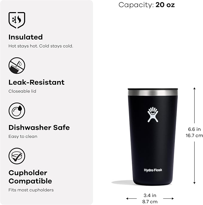 20 OZ All Around Tumbler Black