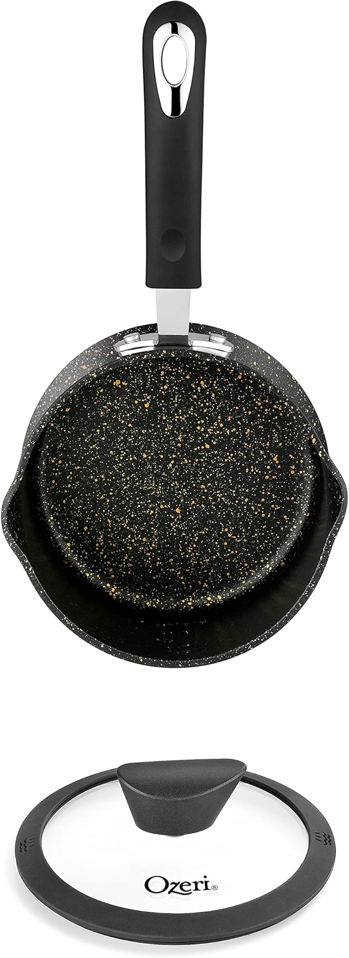 The All-In-One Stone Saucepan and Cooking Pot by Ozeri - 100% APEO, GenX, PFBS, PFOS, PFOA, NMP and NEP-Free German-Made Coating