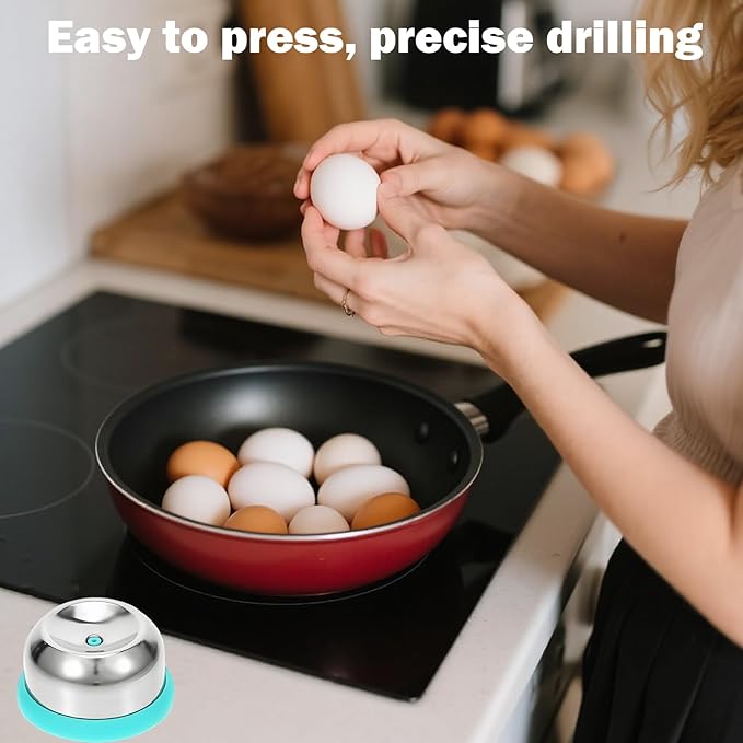 2 Pcs Egg Piercer For Raw Eggs,Stainless Steel Egg Poker For Hard Boiled Eggs,Egg Piercer,Anti-Burst