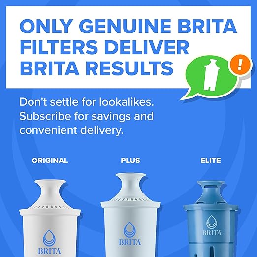 Brita UltraMax Large Water Dispenser With Standard Filter, BPA-Free, Reduces Copper, Cadmium and Mercury Impurities, Lasts 2 Months or 40 Gallons, Includes 1 Filter, Kitchen Accessories, Large 27-Cup