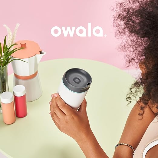 Owala SmoothSip Insulated Stainless Steel Coffee Tumbler,Reusable Iced Coffee Cup,Hot-Coffee Travel Mug,BPA Free,20 oz,Pink (Watermelon Breeze),(Pack of 8)