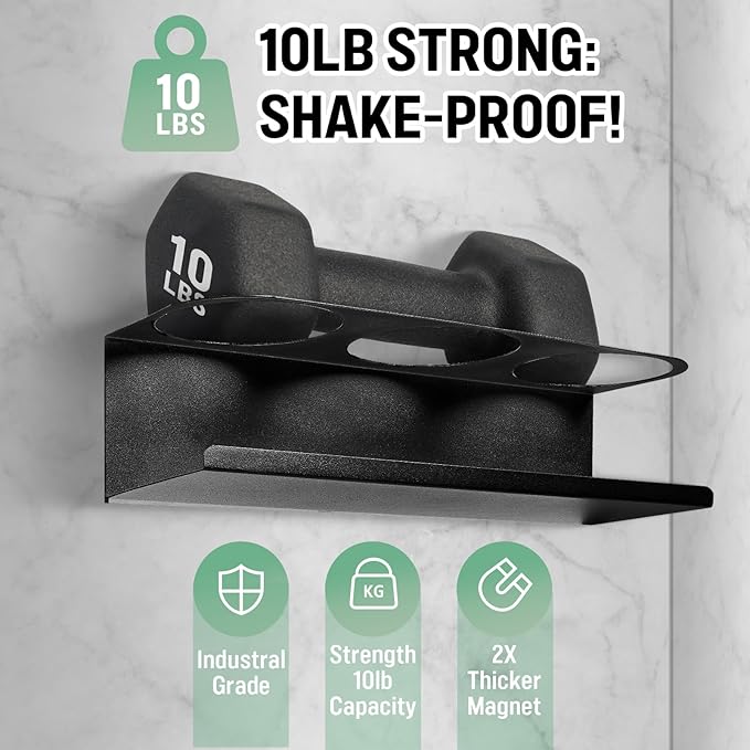2 Pack Magnetic Stanley Cup Holder for Fridge, Water Bottle Organizer for Tumbler with Double Sided Tape Hold Stanley Cup Accessories for Kitchen Cabinet Wall