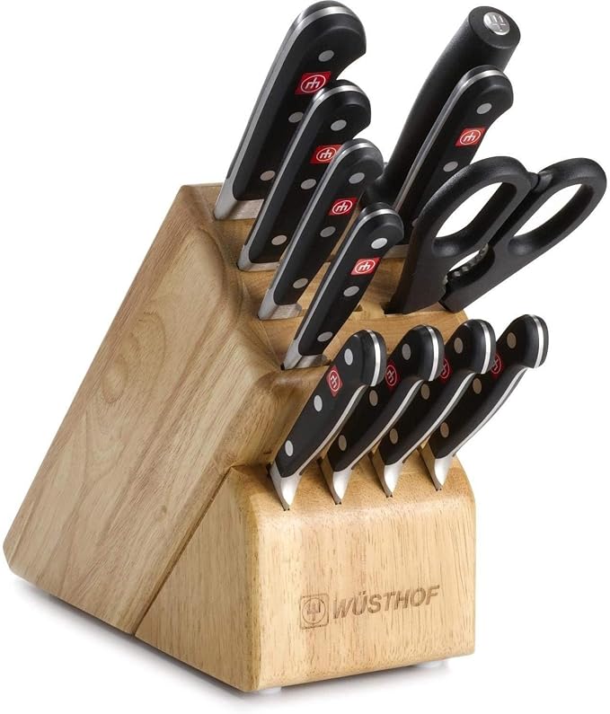 Wusthof Classic Knives Cutlery Set with Storage Block, 12 Piece