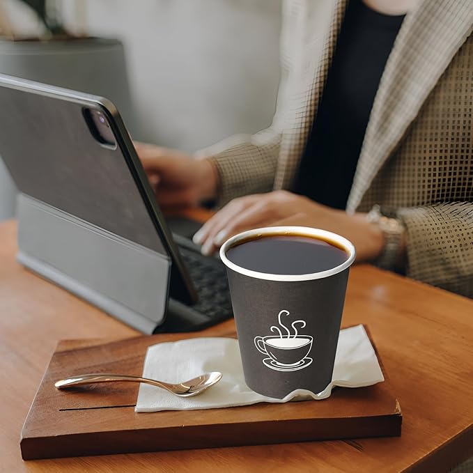 10 oz Paper Cups, 270 Count, Disposable Coffee Cups for Water, Juice or Tea, Perfect for Office Parties or Events