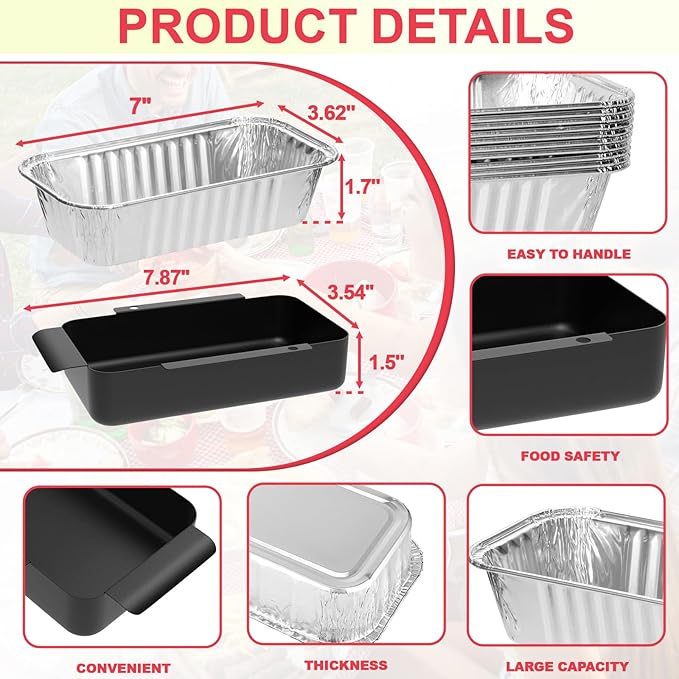 G416-0015-W1 Grill Grease Tray Replacement for CharBroil Performance 463242716 463234513 463344523 G325-5703-W1 463331221 463365021 463448021 9328812P06 Grill Parts with 10 Pack Aluminum Foil Drip Pan