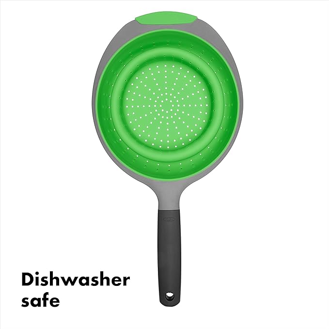 OXO Good Grips Silicone Collapsible Strainer, 2Qt, Green