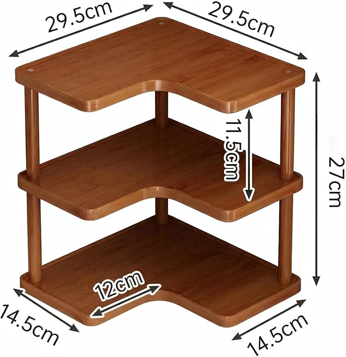 Rainsleep Multifunctional Corner Coffee Mug Organizer for Countertop - Storage and Organization Mug Rack for Cabinet, Holds Coffee Cups and Mugs for Kitchen and Home