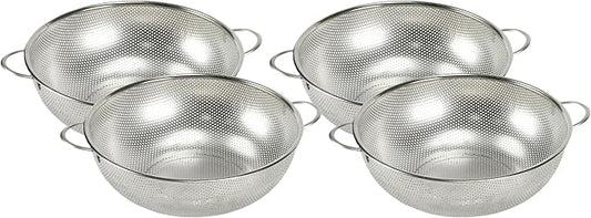 Chef Craft Select Microperforated Colander, 5 Quart, Stainless Steel (Pack of 4)