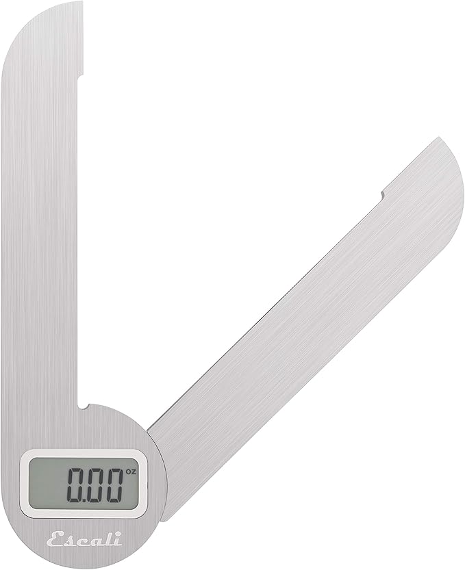 Escali F115 Compact Kitchen Scale, 11 lb/5 kg, Stainless Steel