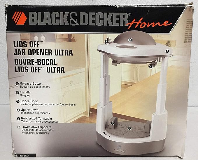 Black & Decker Home - Lids Off Jar Opener Ultra - JW260 - White