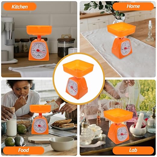 Mechanical Kitchen Scale with Dial Display Accurate Portion Weigh Scale for Food and Laboratory Use Portable Analog Kitchen Counter
