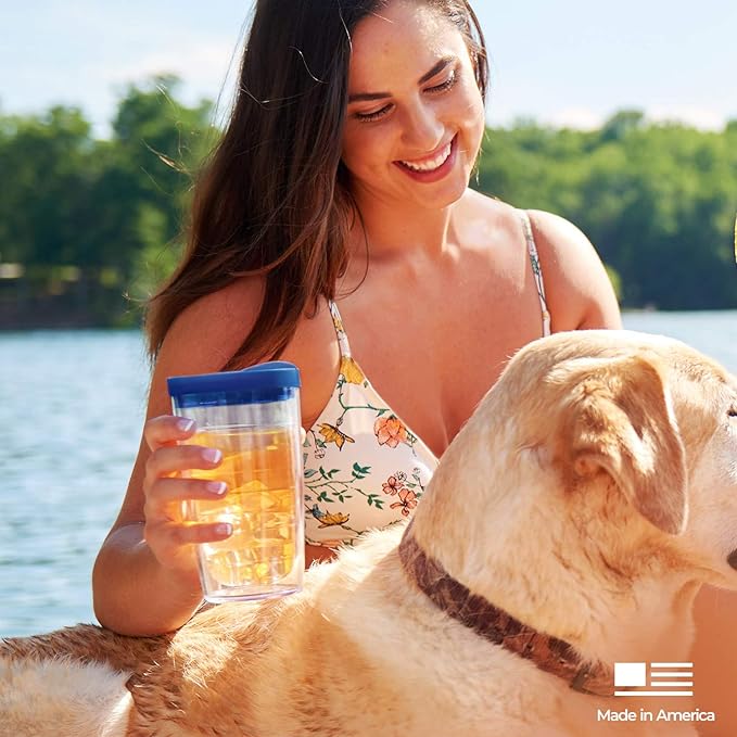 Tervis Goldfish Made in USA Double Walled Insulated Tumbler Travel Cup Keeps Drinks Cold & Hot, 16oz, Classic