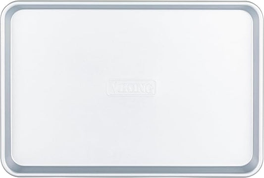 Viking Premium 15-Inch Nonstick Baking Sheet Pan, Made without PFAS, Heavy Gauge Aluminized Steel Cookie Sheet with Reinforced Iron Frame, Oven Safe to 475F