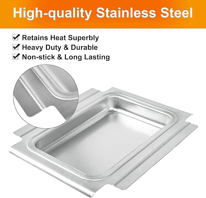Hisencn 80346 Catch Pan Holder for Weber Q100 Q1000 Q120 Q1200 Q140 Series Gas Grill, Collection Pan with 15 Pack Aluminum Foil Drip Pan Grease Tray Liner Replacement for Weber Part 41887