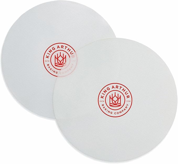 King Arthur Baking Company Round Cake Pan Liners, Oven Safe Reusable Nonstick European-Grade Silicone, 9-Inch, Set Of 2, For Easy Nonstick Cake Release