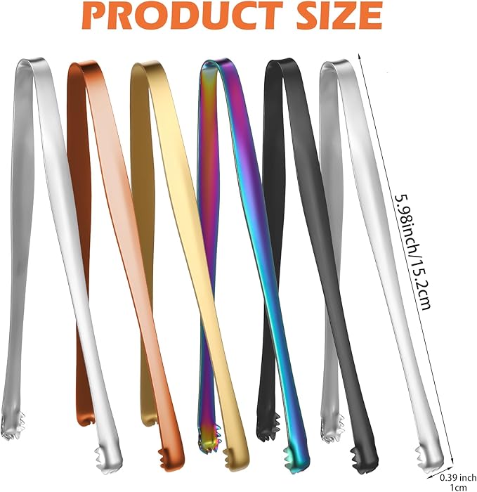 6 Pack Egg Chalaza Removal Tool Stainless Steel Toothed Tongs Egg Chalaza Remover Eggshell Fragment Remover Kitchen Tongs for Cooking Bakers Chefs Colorful Multipurpose Food Tong
