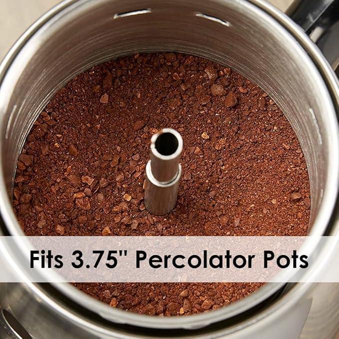 Mimore Percolator Coffee Filters - 300PCS 3.75in Disc Coffee Filters for Percolators - Unbleached Disposable Percolator Filters