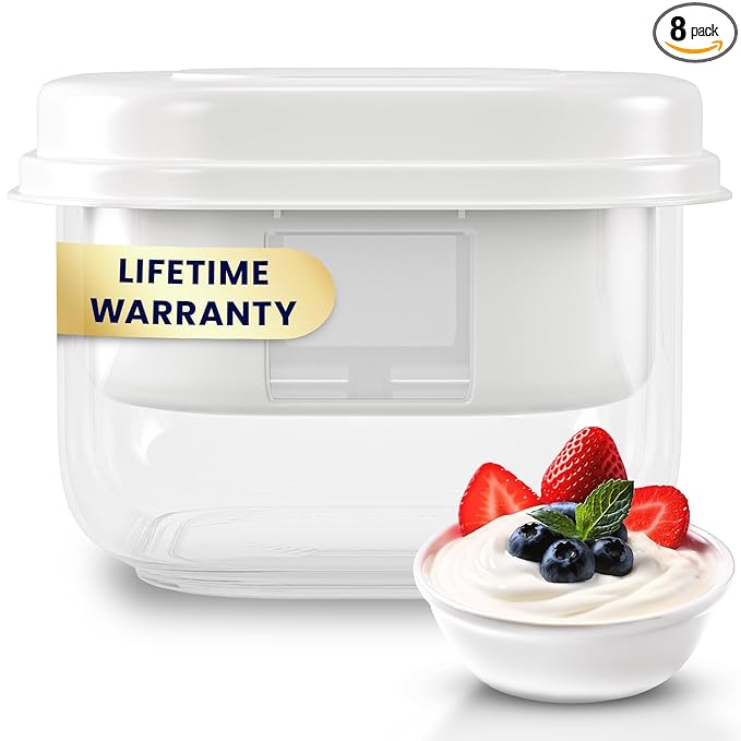 Ultimate Yogurt Strainer - Make Delicious, High Protein, Greek Yogurt - 70% Less Sugar & Lactose - Fine Mesh Nylon Greek Yogurt Maker - 100% BPA-Free & Dishwasher Safe with Large 2.3 Quart Capacity