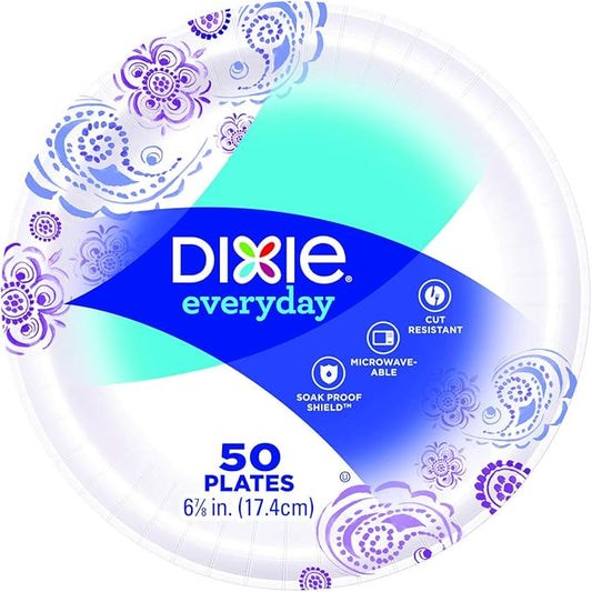 Dixie Heavy Duty Paper Plates (6.875 inch 50 Count)