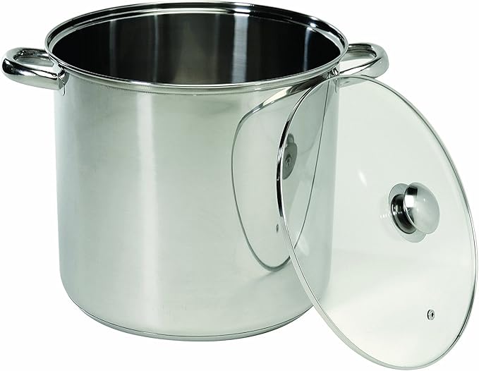 ExcelSteel 551 Stockpot with Encapsulated Base, 20 quart, Stainless Steel