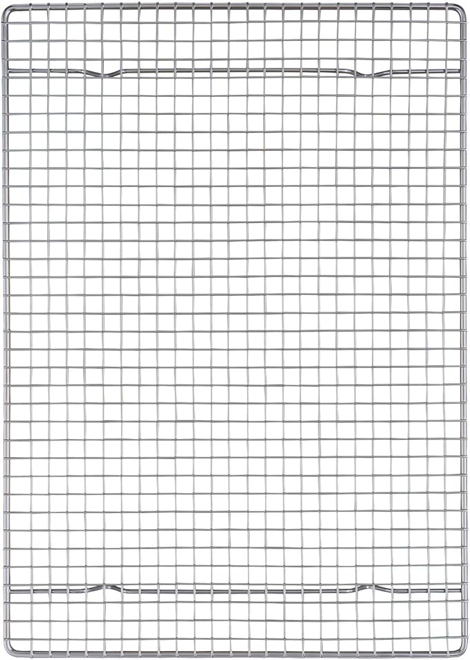 Mrs. Anderson's Baking Professional Cooling Rack, Heavy Duty Steel, Fits Half Sheet Pans, 16.5 x 11.875 x 0.625-Inches