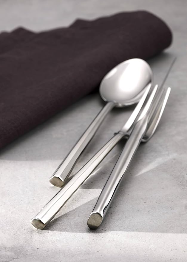 Oneida Diameter 20 Piece Fine Flatware Set, Service for 1 , 18/10 Stainless Steel, Silverware Set, Dishwasher Safe