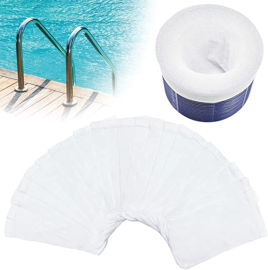 200 Pack Pool Skimmer Socks, Reusable Pool Socks for Skimmer Basket, Skimmer Socks for Above Ground & Inground Pool (200 Pack)