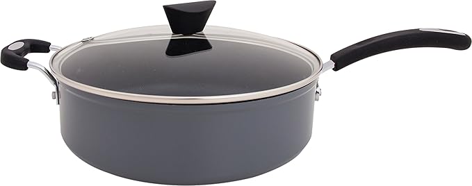 The Stone Earth All-In-One Sauce Pan by Ozeri -- 100% APEO, GenX, PFBS, PFOS, PFOA, NMP and NEP-Free German-Made Coating