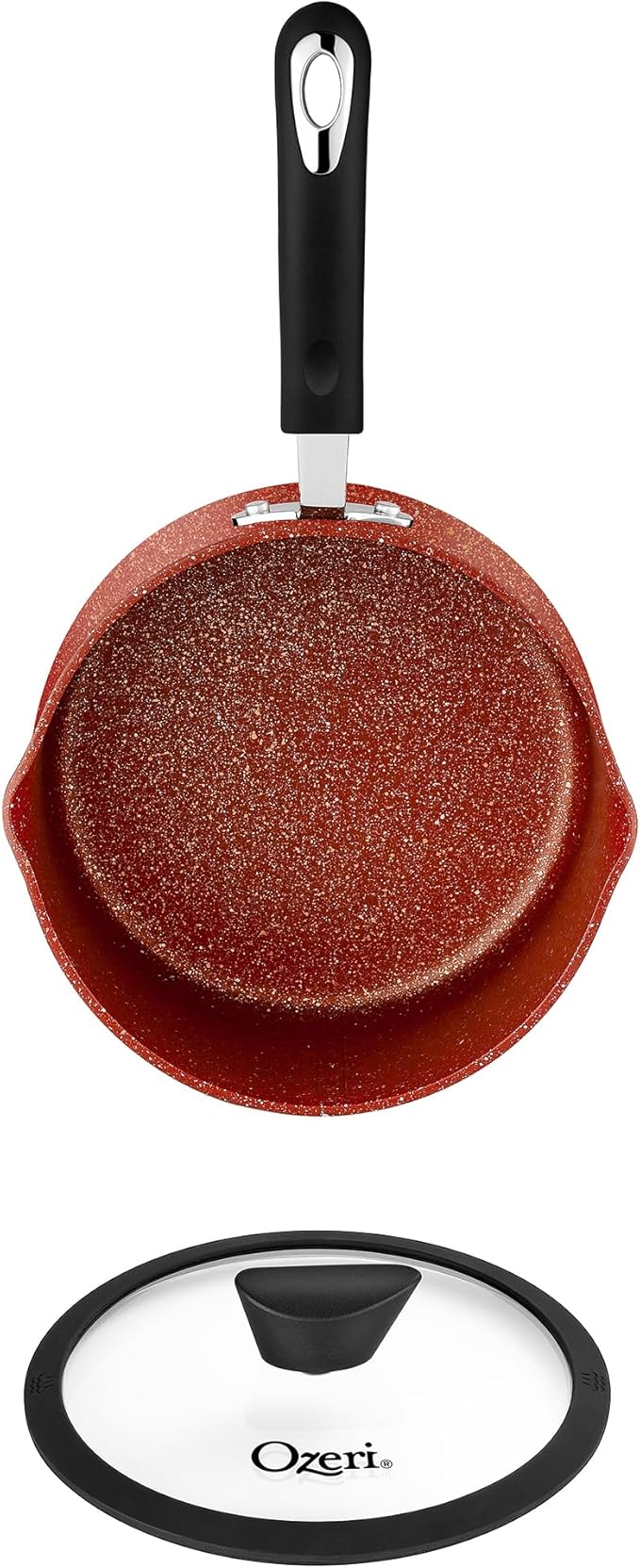 The All-In-One Stone Saucepan and Cooking Pot by Ozeri - 100% APEO, GenX, PFBS, PFOS, PFOA, NMP and NEP-Free German-Made Coating
