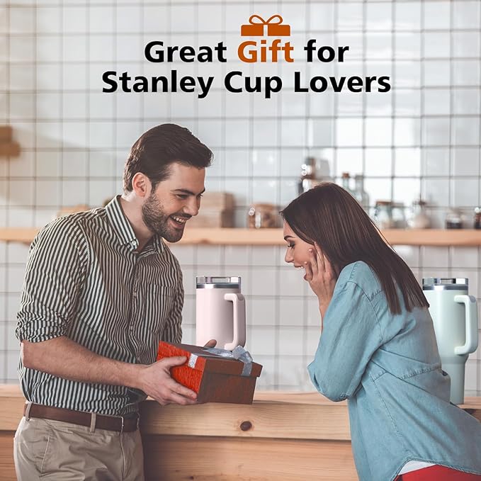 Water Bottle Organizer for Stanley 40 oz, Rotating Stanley Cup Organizer Holder, Tumbler Organizer Holder, Stanley Cup Accessories, Easy to Install, Natural（Patented Product）