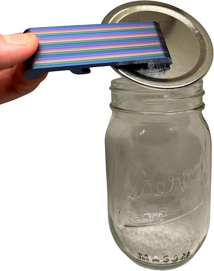 Canning and Mason Jar Opener, Easy Release Vacuum Seal for all lids magnetic (Rainbow Universe)