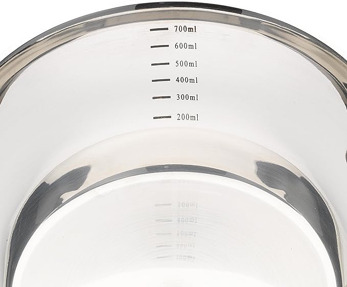 Küchenprofi Stainless Steel Saucepan with Clad Bottom, 23-Ounce,Silver