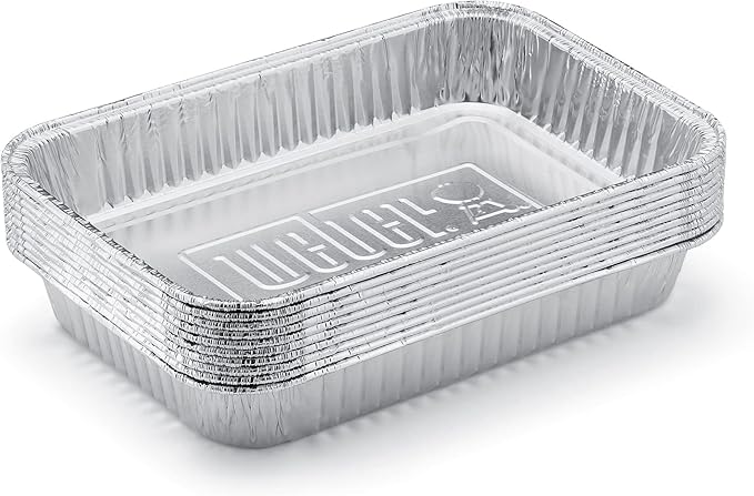 Weber Aluminum Drip Pans,Compatible Gas Grills,Small (Pack of 10)